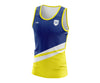 Custom Singlet Blue, White & Yellow